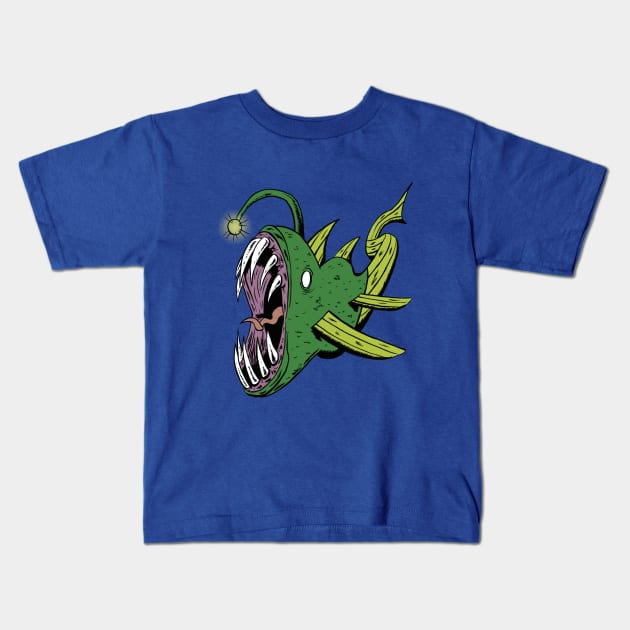 Monster Fish Kids T-Shirt by Black Snow Comics